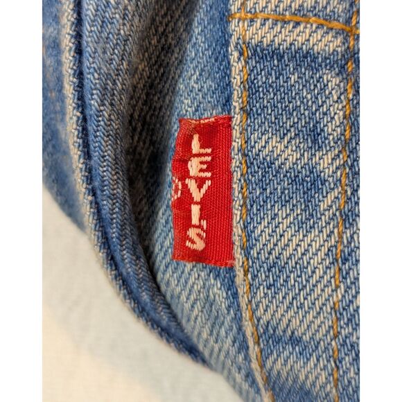 Levi’s Premium "Big E" Ribcage Straight Ankle Jeans W27 L27 Button Fly Raw Hem - Picture 8 of 10
